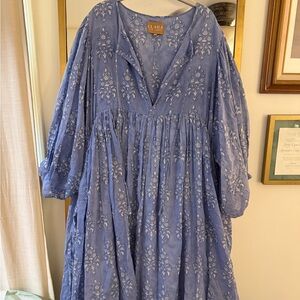 Clara Blue Floral Dress